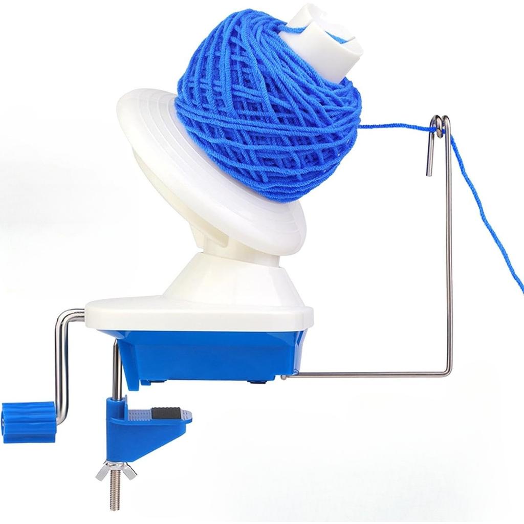 Yarn Cake Winder - Quiet Hand Yarn Winder - Yarn Ball Winder with Lower Noise for Crocheting, Portable Hand Operated Yarn Ball Winder