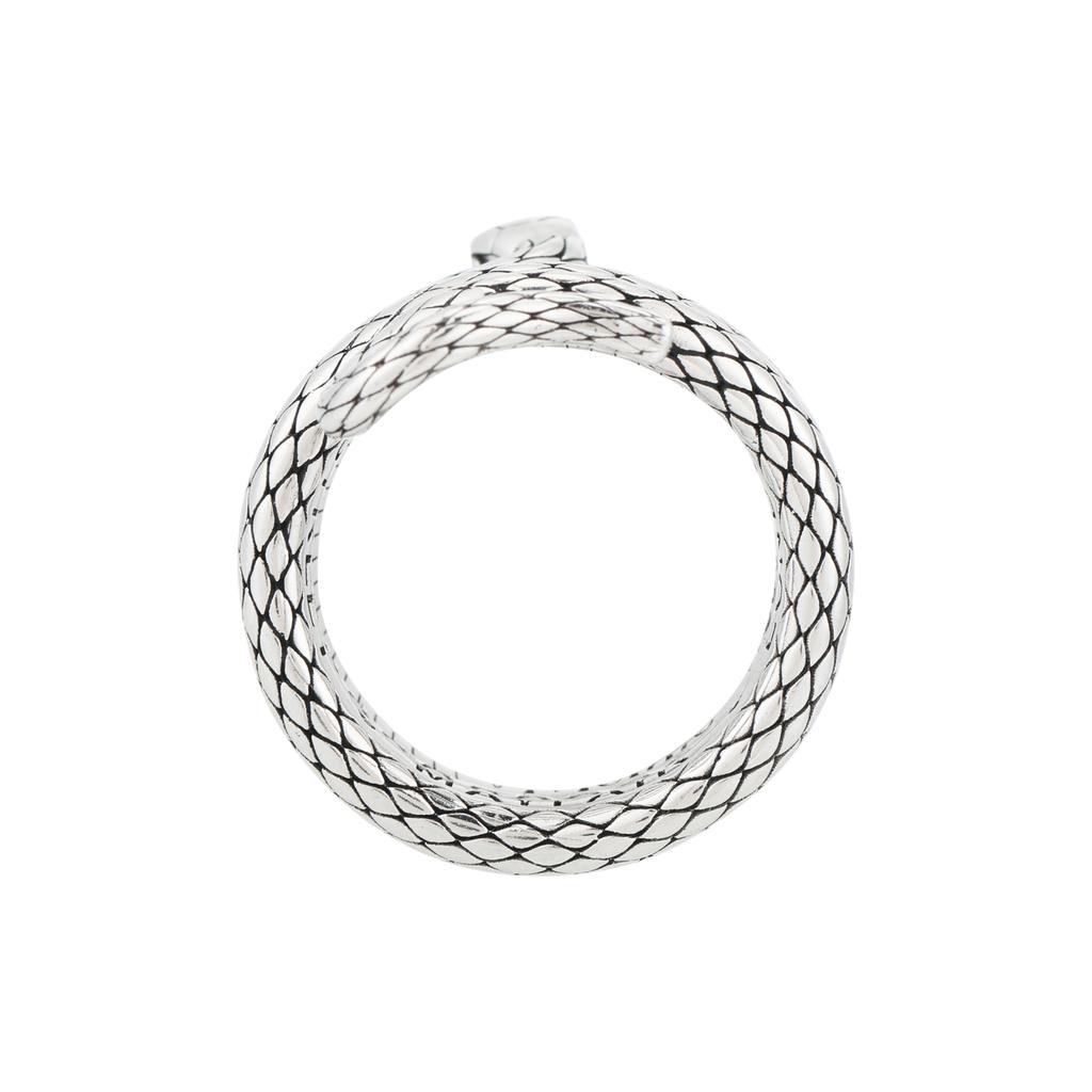 VIVIENNE WESTWOOD Albane Ring Carved Design Unisex Rings Brass Silver 6404018B-01P0174-IM