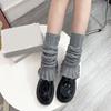 Womens Lolitas Knit Long Socks Ruffle Leg Warmers Harajuku Booties Socks Winter Warm Ankle Heap Socks