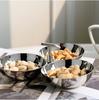 European style stainless steel tea plate Creative fruit plate Household tea table Snack candy Dim sum Dried fruit bowl Snack pla