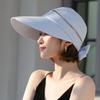 Summer Breathable Foldable Wide Brim Bucket Hat Empty Top Cap Panama Hat Sun Cap