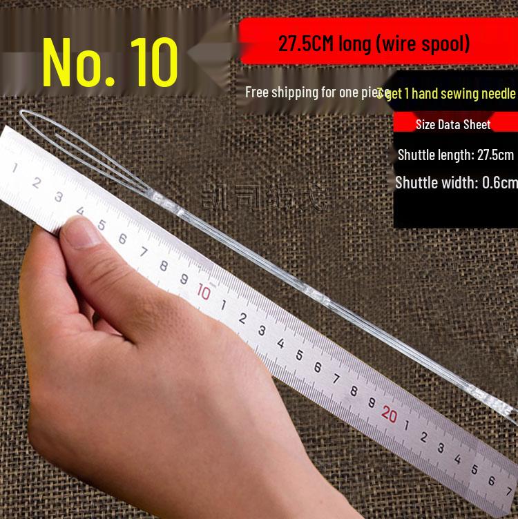 2025 Shrimp & Crab Net Repair Tool: Steel Wire Shuttle, Iron Fishing Needle, Metal Thumbtack