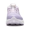Li Ning Kids Synthetic Leather Comfortable Breathable Shock Absorbing Durable Low Top Casual Shoes Kids Casual Shoes White Purple Yellow YKAU008-6