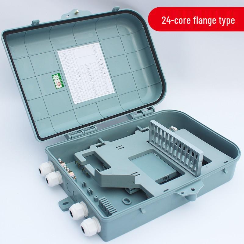 Dual-Use Fiber Optic Splitter Box: 16-Core Indoor/Outdoor, 24-Core FTTH Hallway, Pole & Wall Mount.