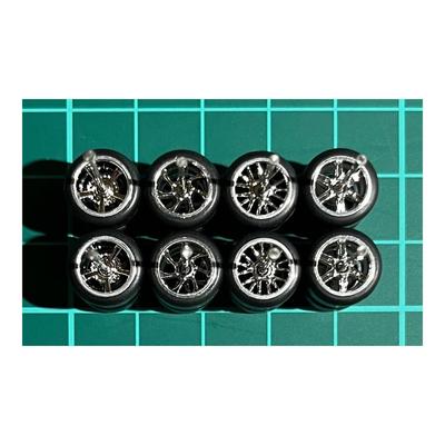 1/64 Custom Wheels, For 4 Cars, 5 Spoke & 7 Spokes & Mesh &