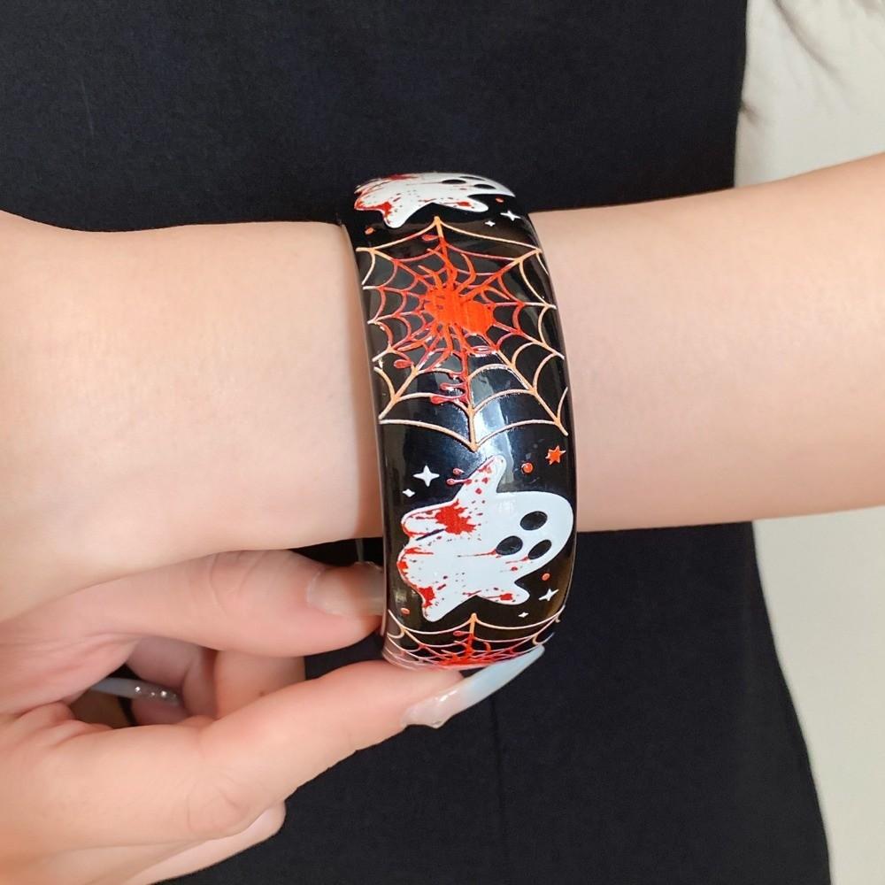 Pumpkin Skull Halloween Acrylic Bangle Europe American Style Hand Ring  Decoration
