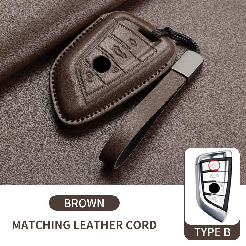

Auto Key Fob For Bmw 1 3 5 7 Series X1 X3 X4 X5 X6 F15 F16 G01 G02 G05 F10 F20 F30 F34 G07 G20 G30 Leather Car Key Case Cover Q27410QQ-