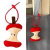 Soft Sturdy Plush Keychain Playful Fruit Core Design Compact Lightweight Multi Functional Decoration for Everyday Use