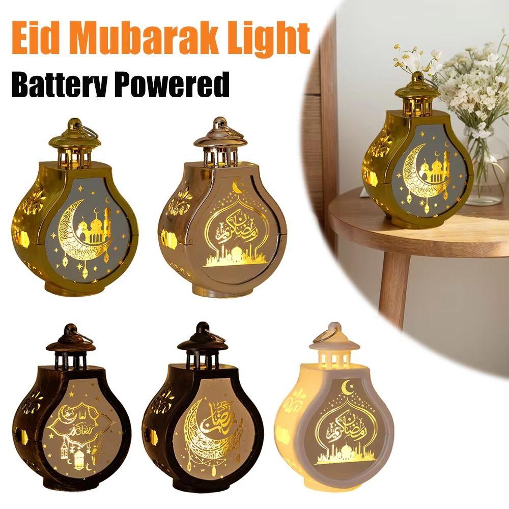 Creative Pear-shaped Candle Holder Retro Vintage Ramadan Lantern Portable Battery Powered LED Lantern Light