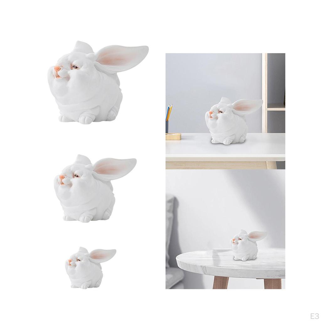 Figures Little White Micro Landscape Craft Collectible Home Decoration Creative Ornaments for Desk