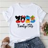 2025 Disney Trip Graphic T-shirt Mickey Minnie Mouse Printed T Shirts Women Short Sleeve Clothing Fashion Female Streetwear Tops