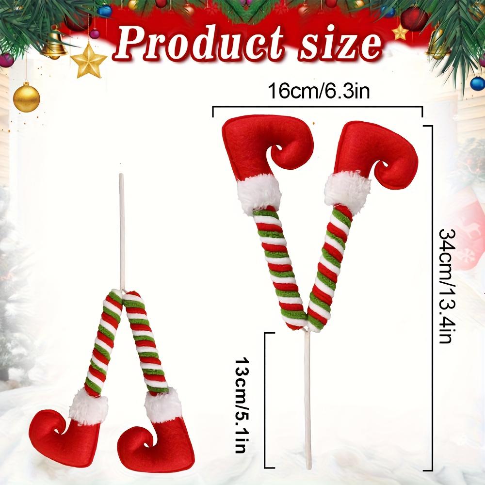 3pcs Elves Legs Christmas Tree Decoration Tree Stuffed Elves Topper Ornaments Elves Feet Tree Ornaments Home Decorat Fine Gifts