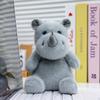 Wrist Pad Rhino Doll Pendant Animal Rhino Plush Doll Creative Rhino Plush Toy  Kids Gifts