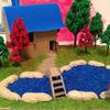 Lawn Grass Powder Layout Model Outdoor Railway Scenery