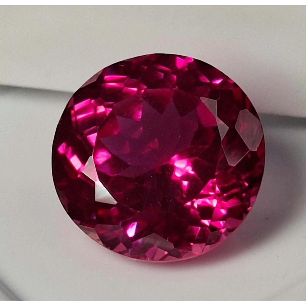17-19 Ct Natural Pink Spinel Round Cut Flawless Certified Loose Gemstone