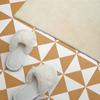 PVC Vinyl Tile Set Geometric Triangle Pattern 10x40x20 cm