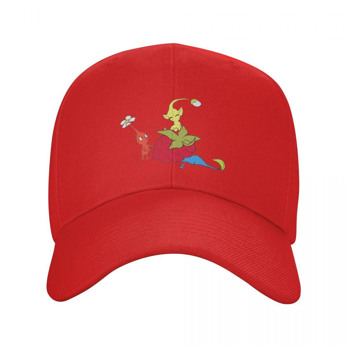 

Винтажные милые кепки-бейсболки для игры Pikmin, модные кепки для мужчин и женщин, повседневная кепка, спортивная кепка-бейсболка, кепка One Size