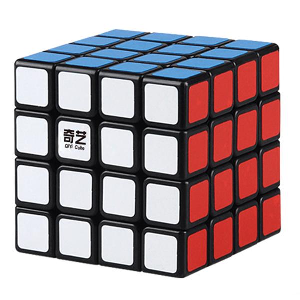 

QiYi 4 x 4 Интеллектуальный магический куб QY QuYi Обычная игрушка-головоломка от 4 до 4 Qi Yi QiYuan Мальчик играет 6, 7, 8, 9 лет, венгерский IQ-куб QlYl чёрный