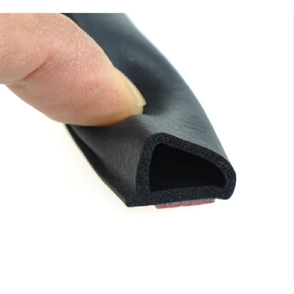 4M Large D-Type Car Door Weather Seal Hollow Strip Rubber Trim Weatherstrip