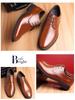 Men's Formal Business Leather Shoes - Soft Sole, Breathable, Casual, Lace-Up, Black, British Korean Style