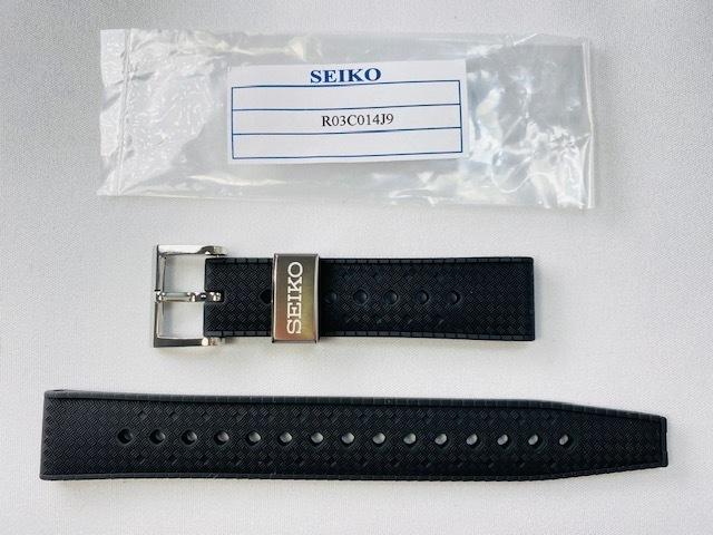 R03C014J9 SEIKO Prospex 19mm Silicone for Band, Black, SBDX041/ 8L35-01D0