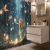 Enchanted Forest Girl With Lantern Waterproof Shower Curtain For Modern Bathroom Decor, Stylish And Durable, Unique Design