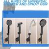 ABS Plastic Hand Shower Holder Bracket, 360 Adjustable Shower Head Holder No Drilling, Versatile Strong Paste Wall Mount