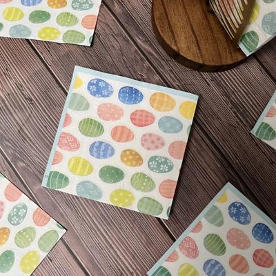 20 uds/Paquete 25*25cm Servilleta de Fiesta Desechable de 2 Capas Patrón de Pascua