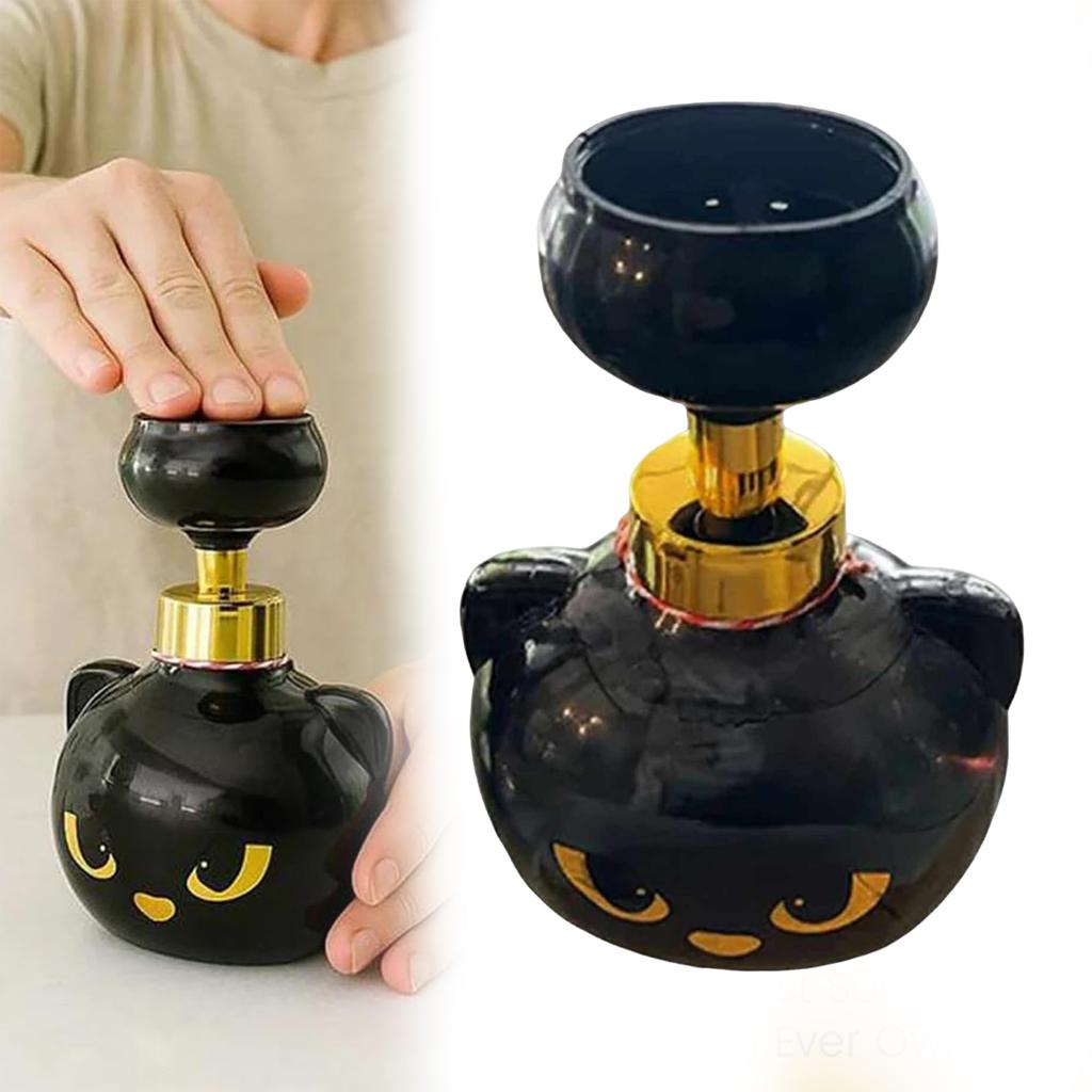 Cat Paw Print Foaming Hand Dispensers Refillable Hand Sanitizer Press Bottle Creates Paw-Shaped Bubbles for Bathroom Kitchen