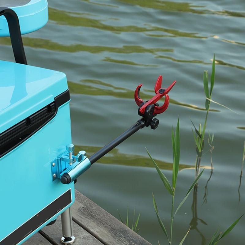 Auto Lock Fishing Rod Holder with 360 Degree Rotation and Steel Base Universals Fishing Poles Holder for Secure Angling