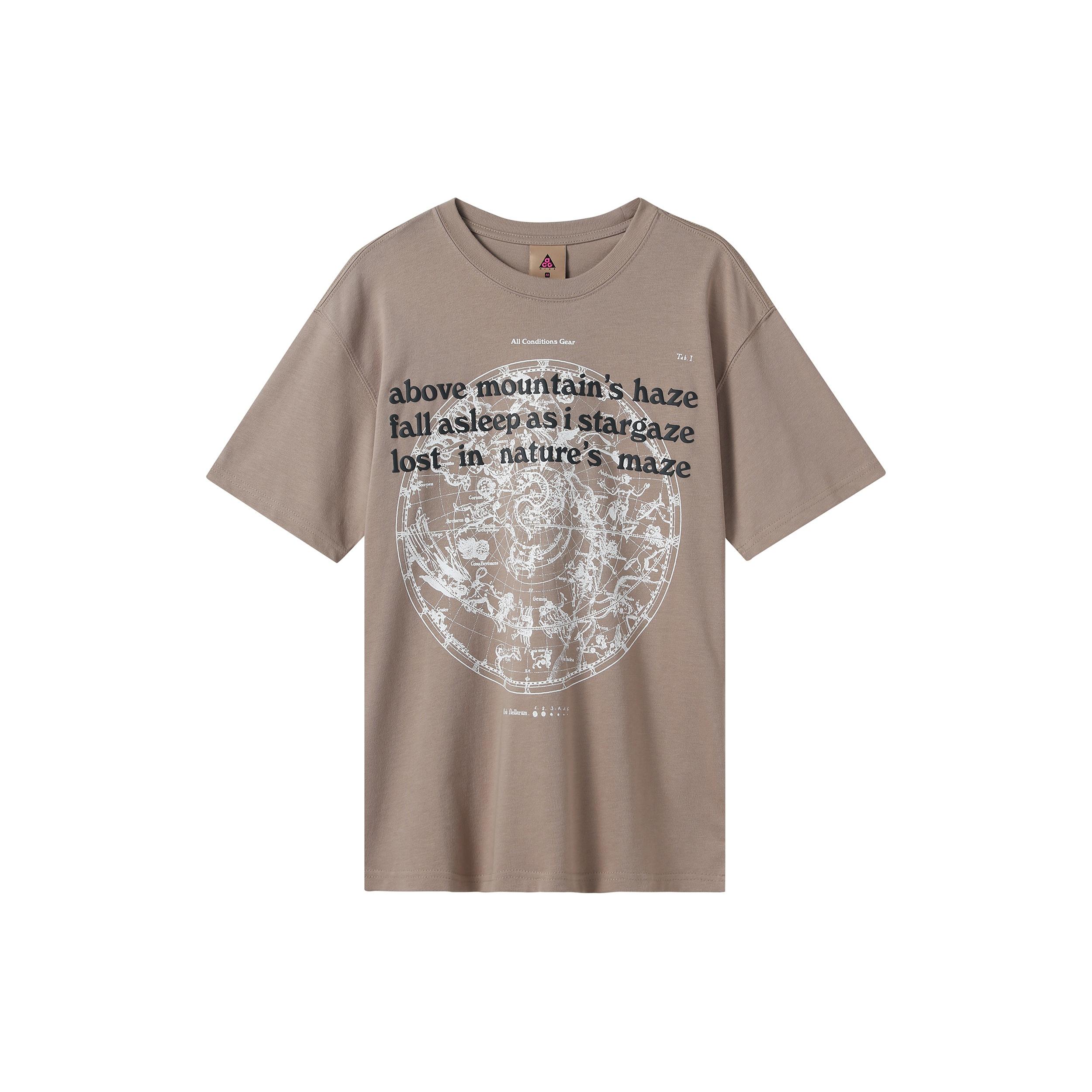 Nike ACG Stargaze Athleisure Casual Sports Round Neck Short Sleeve Khaki Men s DC4087-247 L