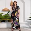 Robe de plage grande taille pour femme Longueur au sol M 5XL