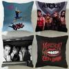 Popular Band Maneskin Cushion Cover Soft  EasyWash Pillow Case  Versatile for Couch Bed Travel and Office