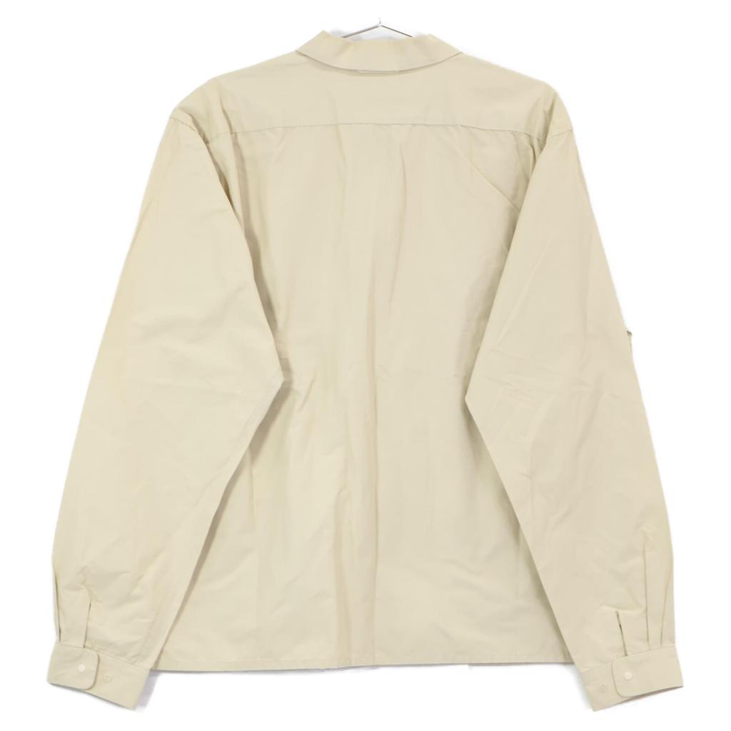 YAECA 15128 Cotton Cross Zip Shirt Tops L beigeUsed