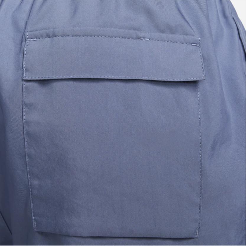 Nike High-Waist Drawstring Shorts With Solid Color Logo Men Bottoms Navy-Blue DM6829-491