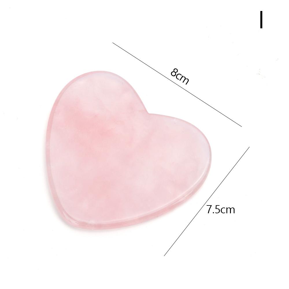Natural Rose Quartz Jade Gua Sha Board Acupuncture Massage Facial Gouache Pink Quartz Massage Face LiftingStone Guasha Scraping