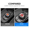 FDAIUN For BMW Mini F Series Volume Button Decoration Accessory Leather Material Stylish Custom