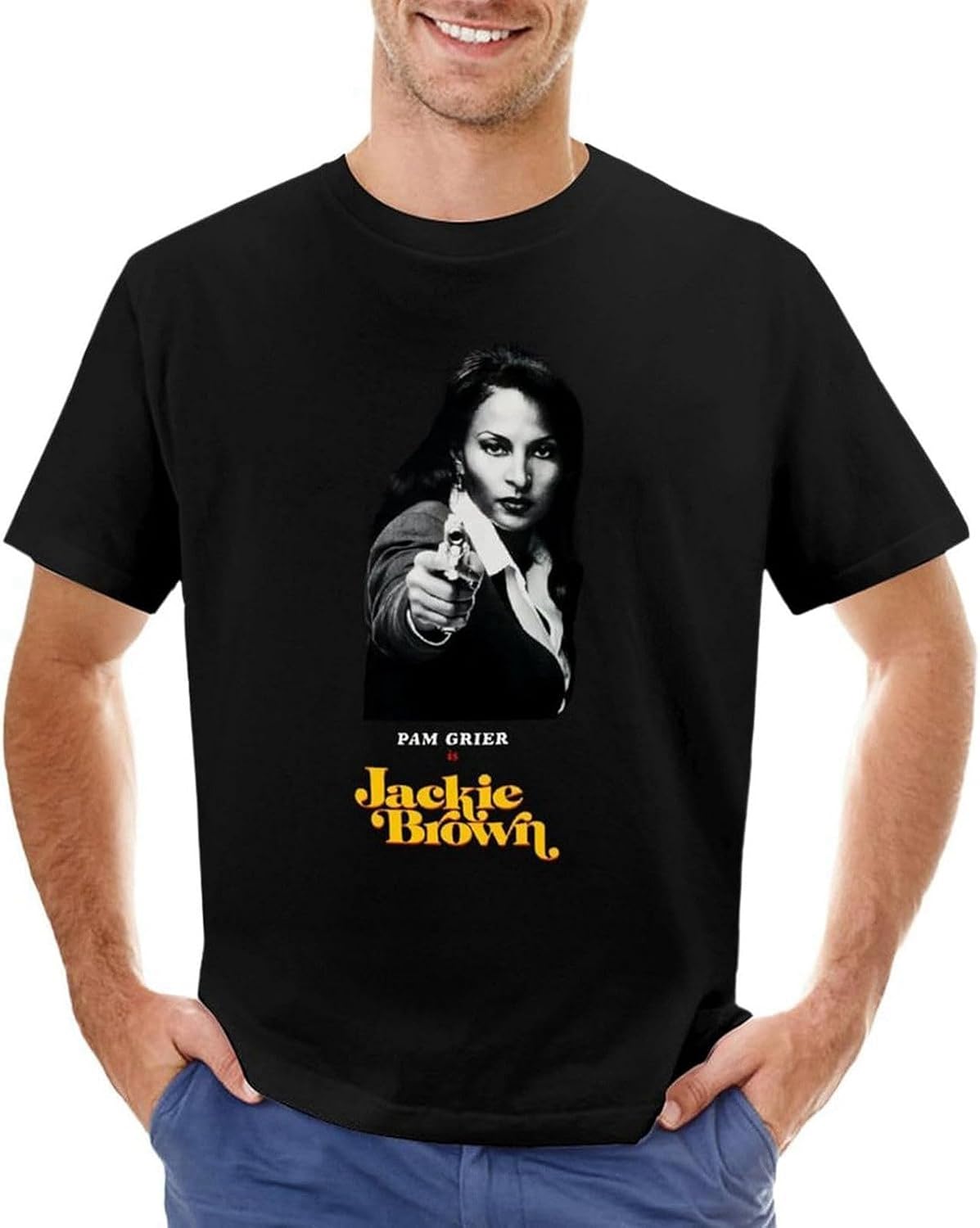 Pam Grier - Jackie Brown -70s Tshirt T-Shirt Boys White t Shirts Tee Shirt t Shirts XXL чёрный