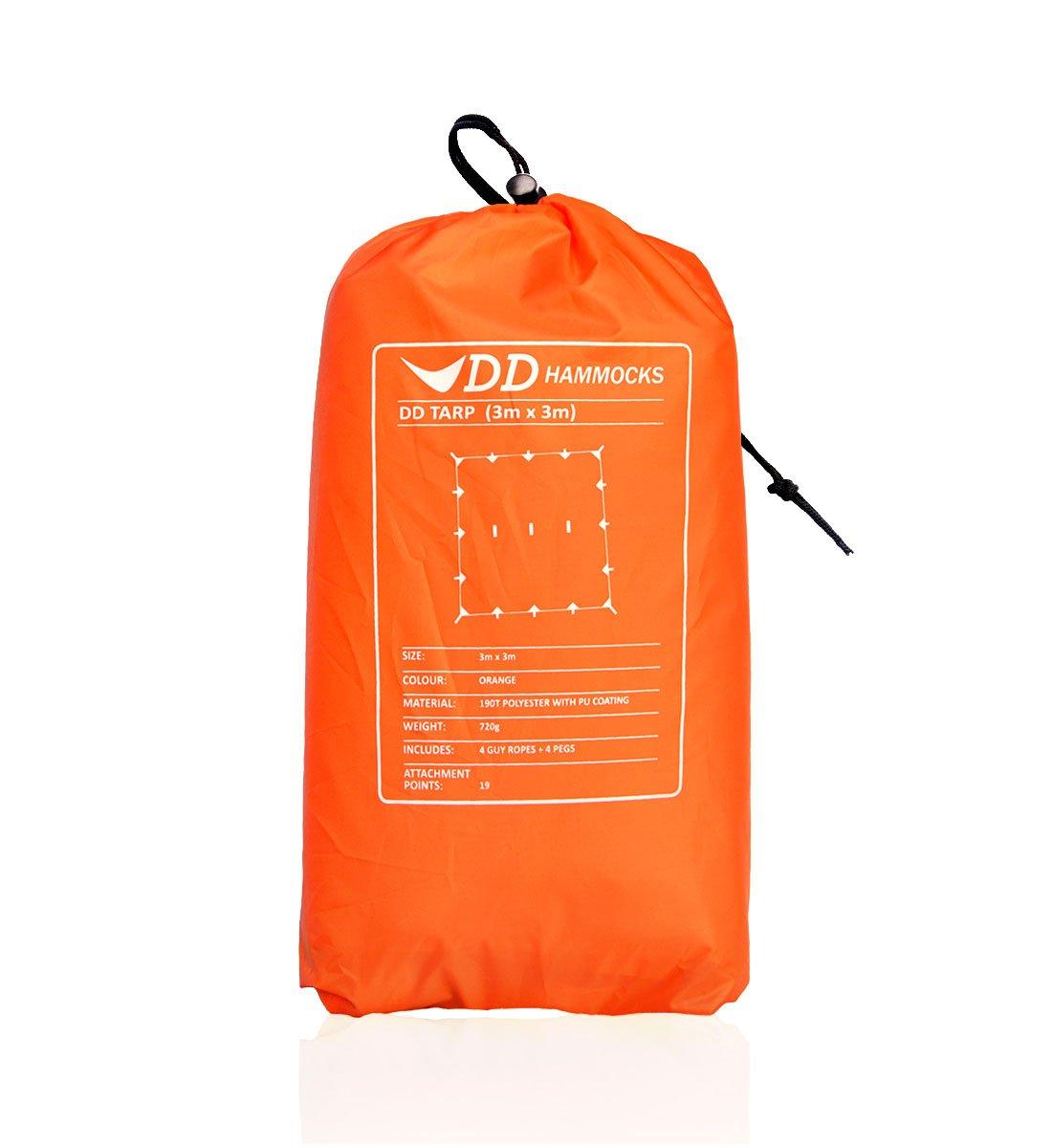 

DD Hammocks DD Tarp Genuine Japanese Product 3×3 (Sunset Orange)