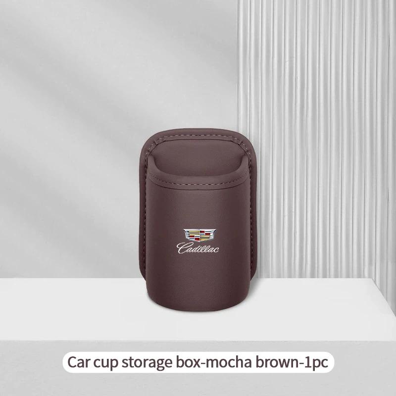 For Cadillac XT5 XT6 XTS ATS BLS CT4 CT5 SLS SRX CTS ESCALADE Car Logo Water Cup Box Car Door Wall Mounted Storage Accessories