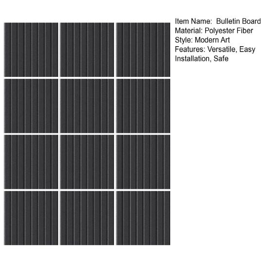 Large Cork Bulletin Board 11.8" X 11.8" Polyester Nail Boards Multi-Purpose Notes Photos Organizer for Office Home Classroom