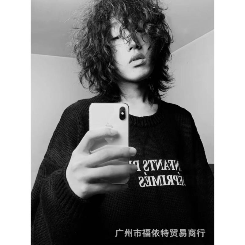 ERD Washed Oversized Hoodie Teens Casual Embroidered Sweatshirt Winter