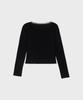 Alkialka Lace Trim Long Sleeve (Black)