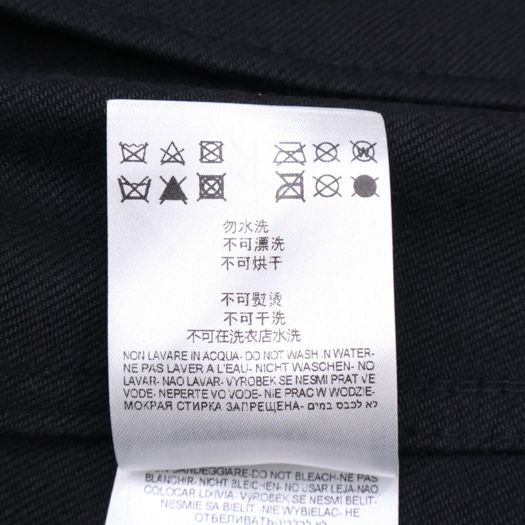 Replay NJ800L.000.263 Leather/Denim Single Riders Jacket Jacket M blackUsed