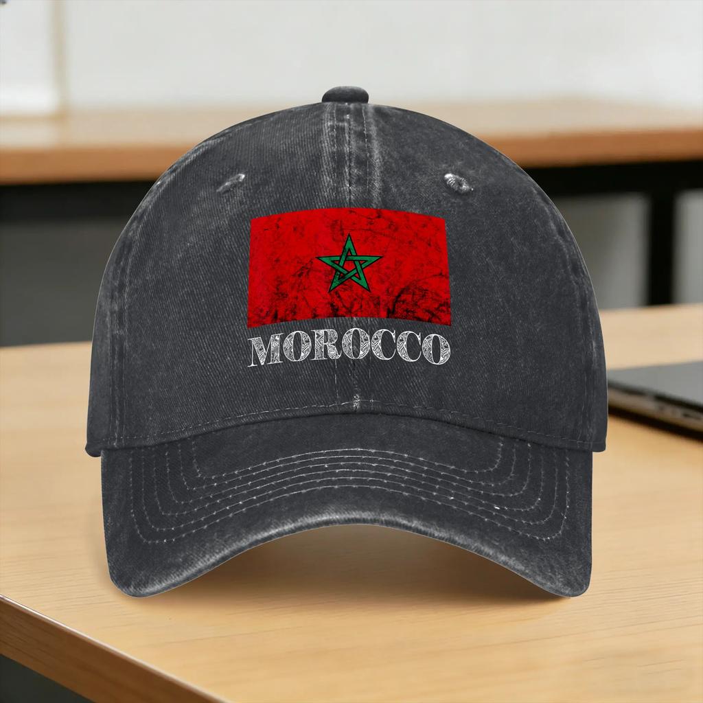 Proud Moroccan Design Casual Baseball Cap Running Hippie Trucker Hat Summer High Quality FeUnisex Unisex Fitted Retro Baseball Caps