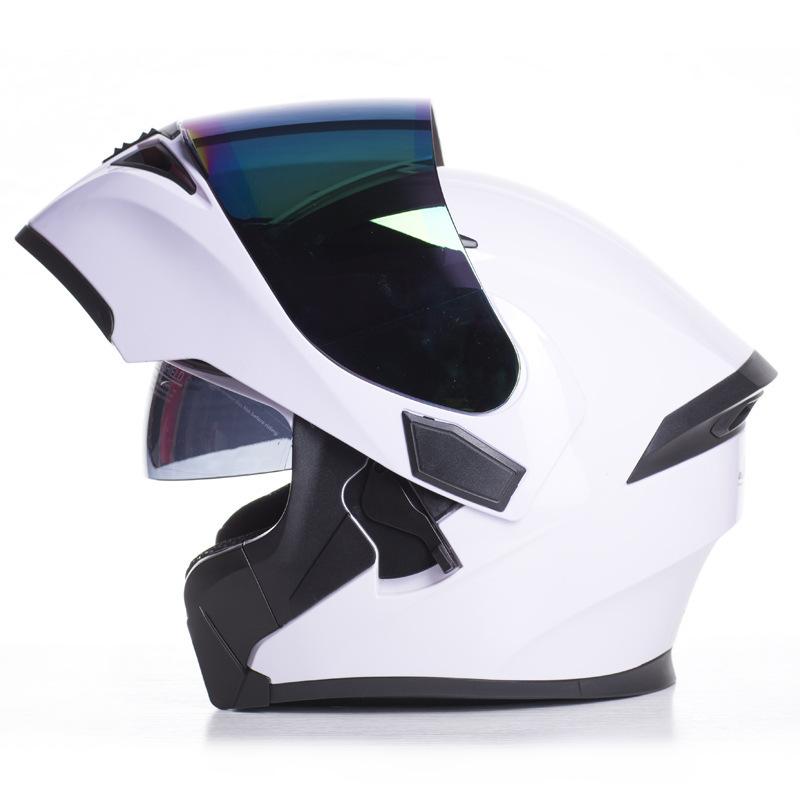 Male Adult Motorcycle Helmet Cool Motorcycle Full Helmet Fully Covered Men's Women's All Season Sports Car Revealing Helmet 2025
