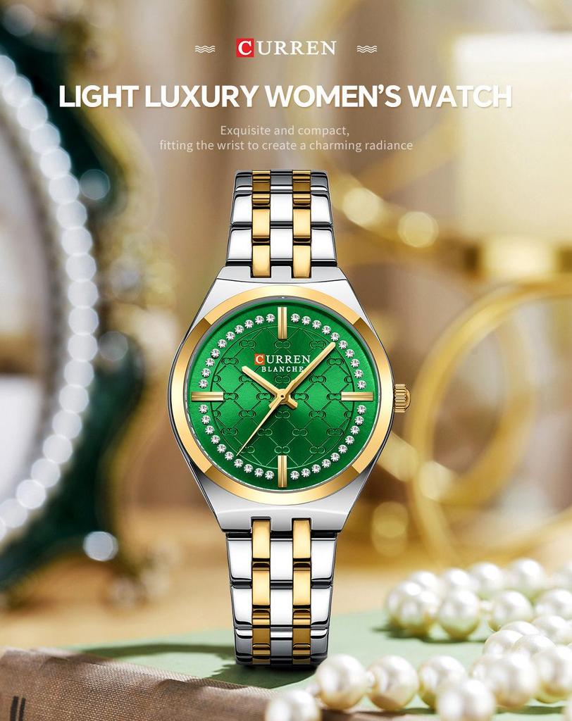 CURREN 9096 Women’s Waterproof Roman Quartz Wristwatch