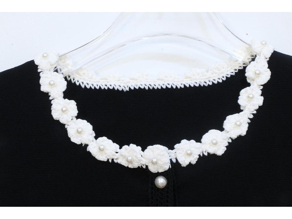 Lafite's New Spring/Summer French Floral Knit Vest Cardigan & Skirt Set