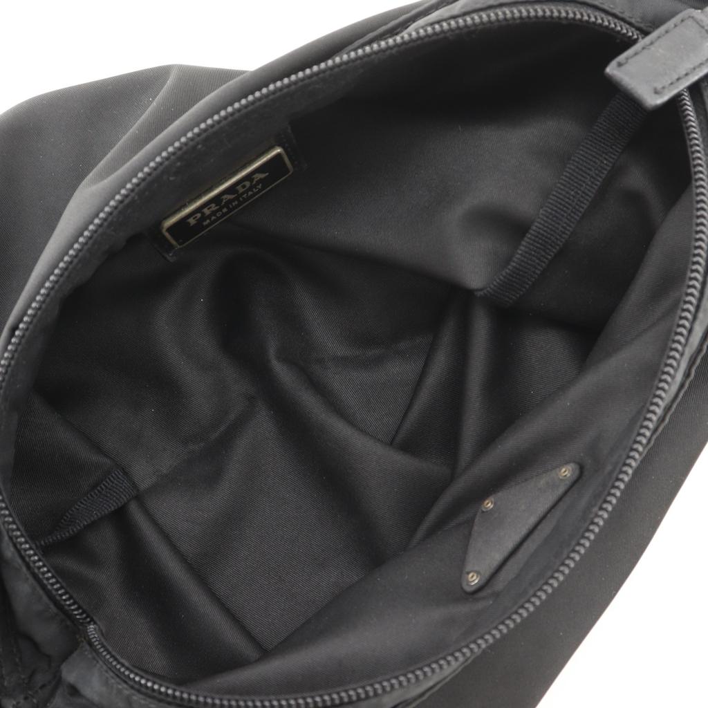 PRADA Shoulder Bag black Nylon Women Used