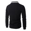 2Pcs/Set Men Suit Stand Collar Long Sleeve Zipper Placket Baseball Coat Elastic
